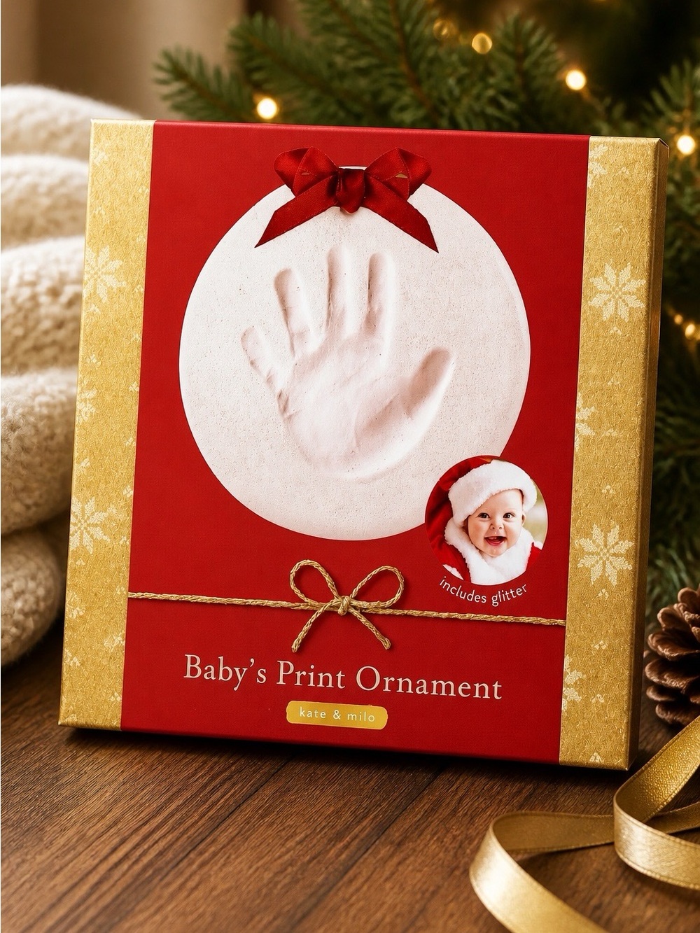 KATE & MILO BABY’s PRINT ORNAMENT